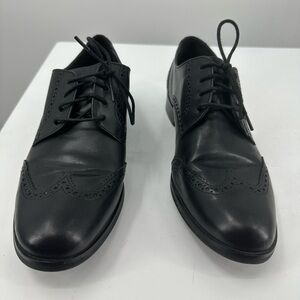 Cole Haan Dress Shoes Lace Up Ties Black Leather Mens 9.5